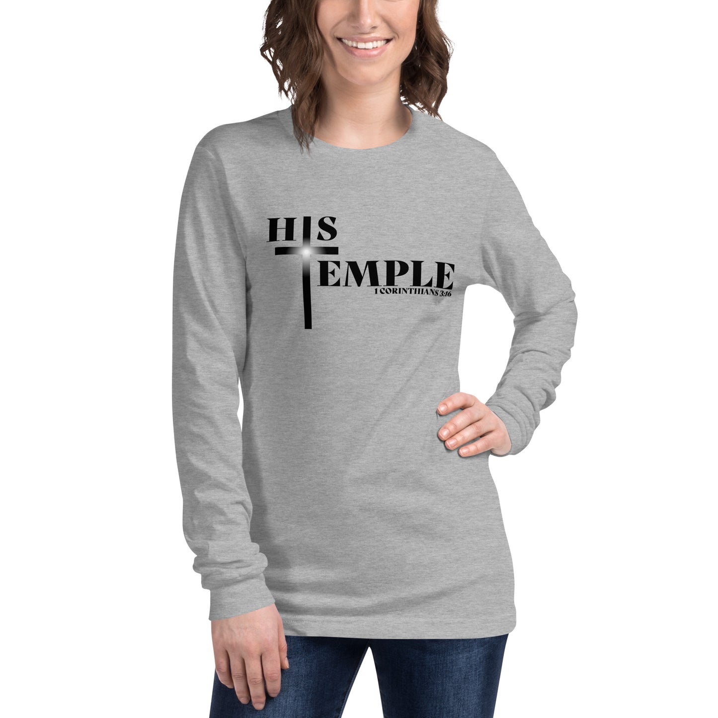 Women's Ministry His Temple Long Sleeve (BL)