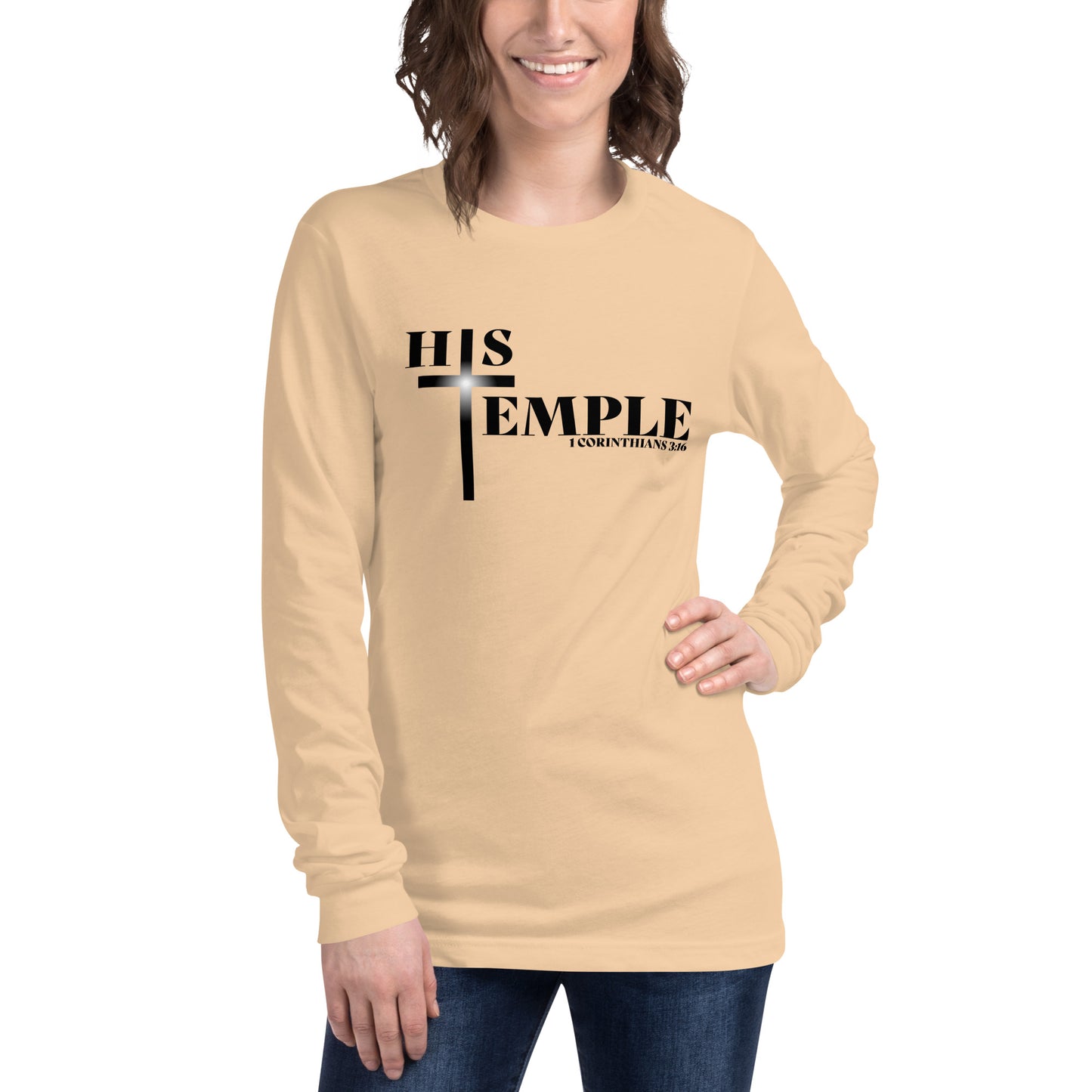 Women's Ministry His Temple Long Sleeve (BL)