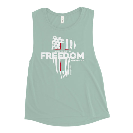 Valley Freedom Flag Women's Tank (Light)