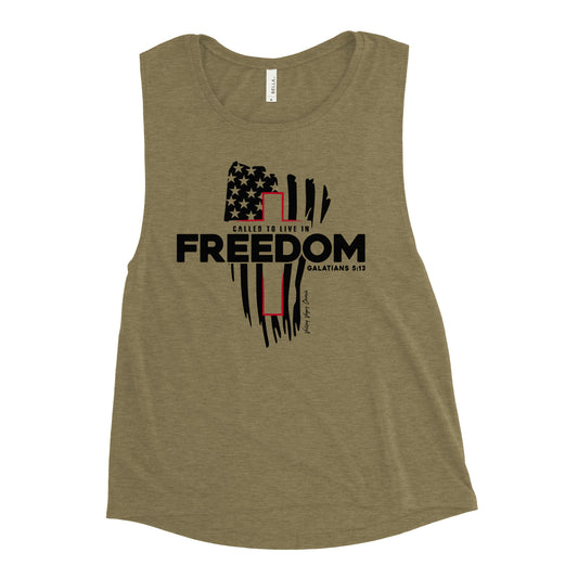 Valley Freedom Flag Women's Tank (Basic)