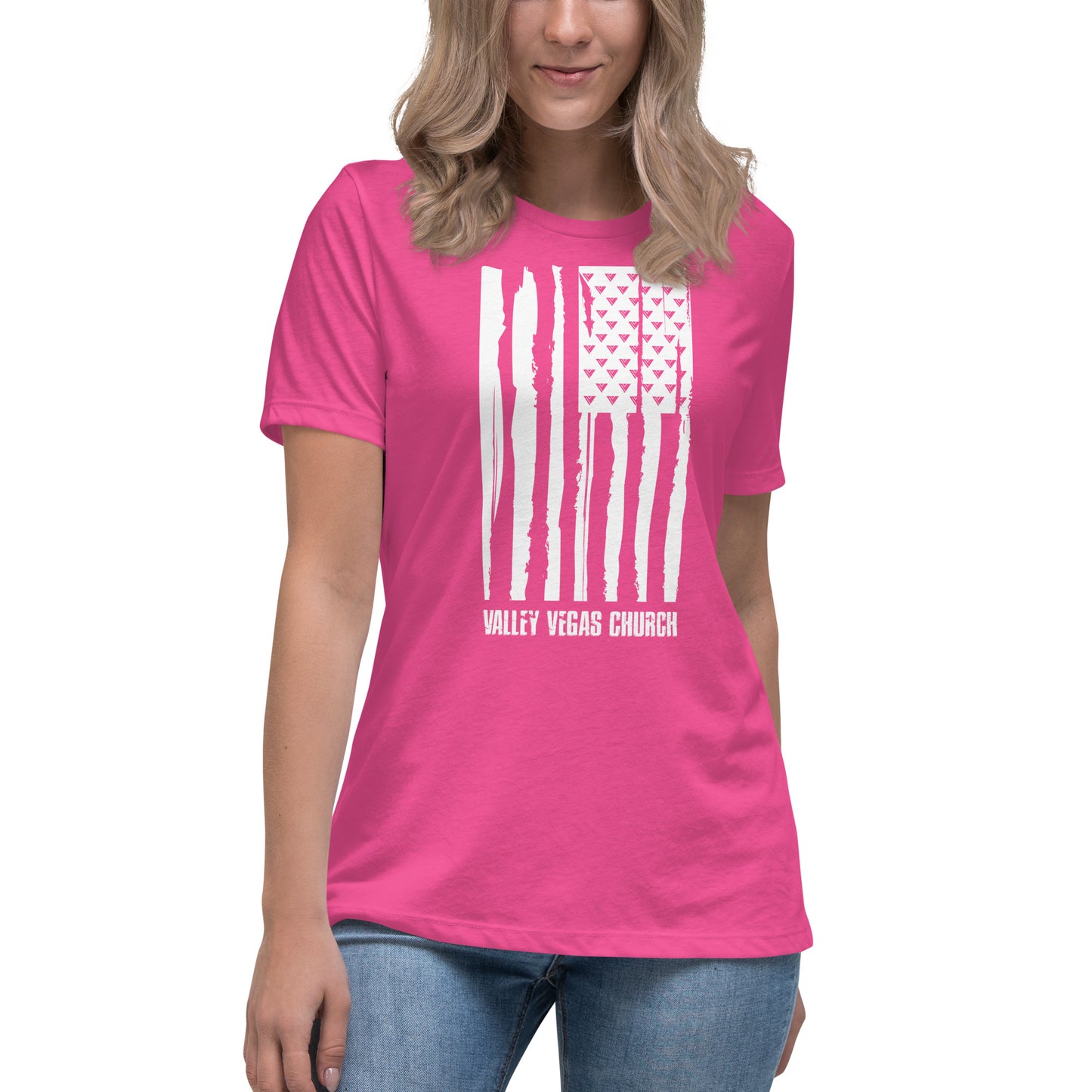 Women's Ministry Grunge Flag T-Shirt (WL)