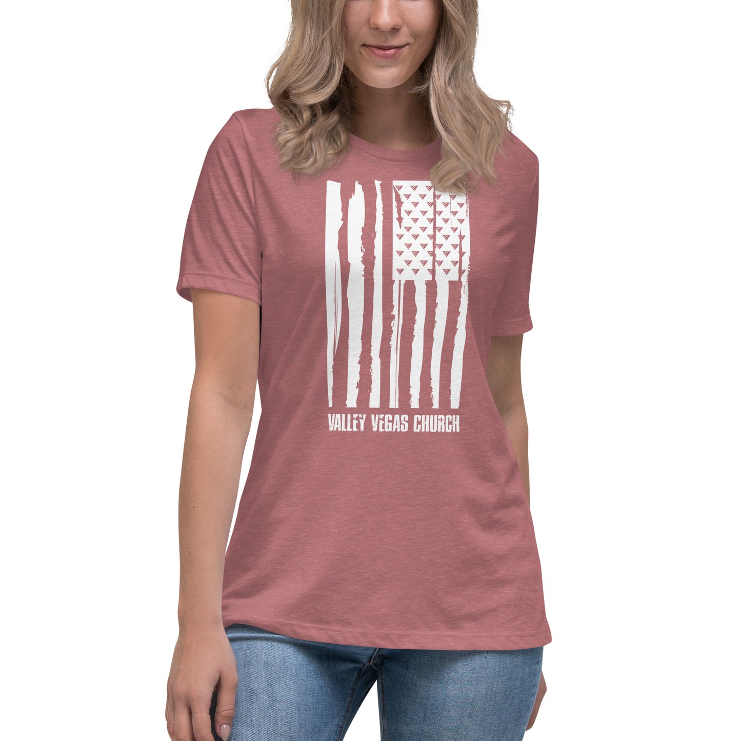Women's Ministry Grunge Flag T-Shirt (WL)