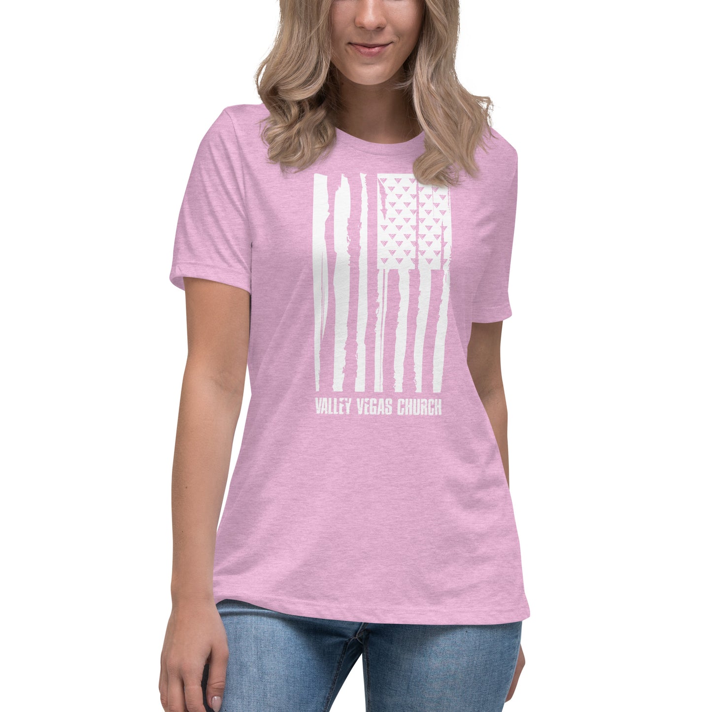 Women's Ministry Grunge Flag T-Shirt (WL)