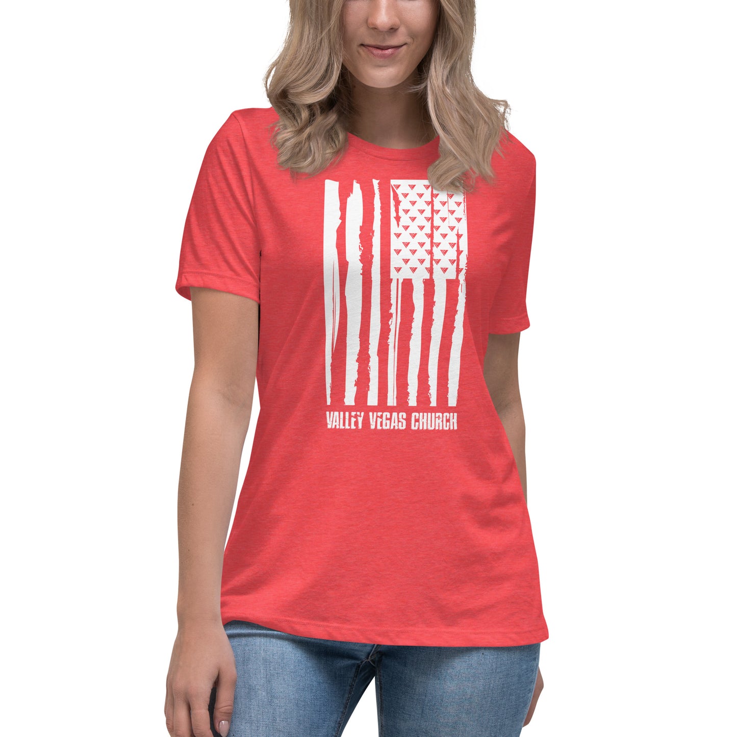Women's Ministry Grunge Flag T-Shirt (WL)