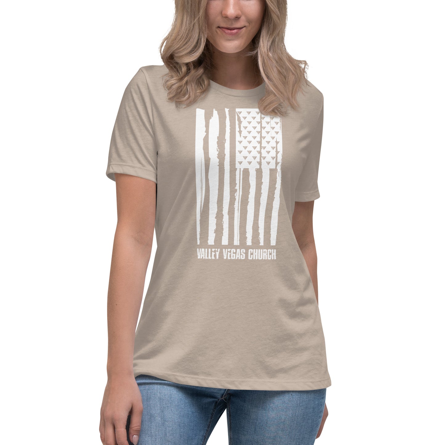 Women's Ministry Grunge Flag T-Shirt (WL)