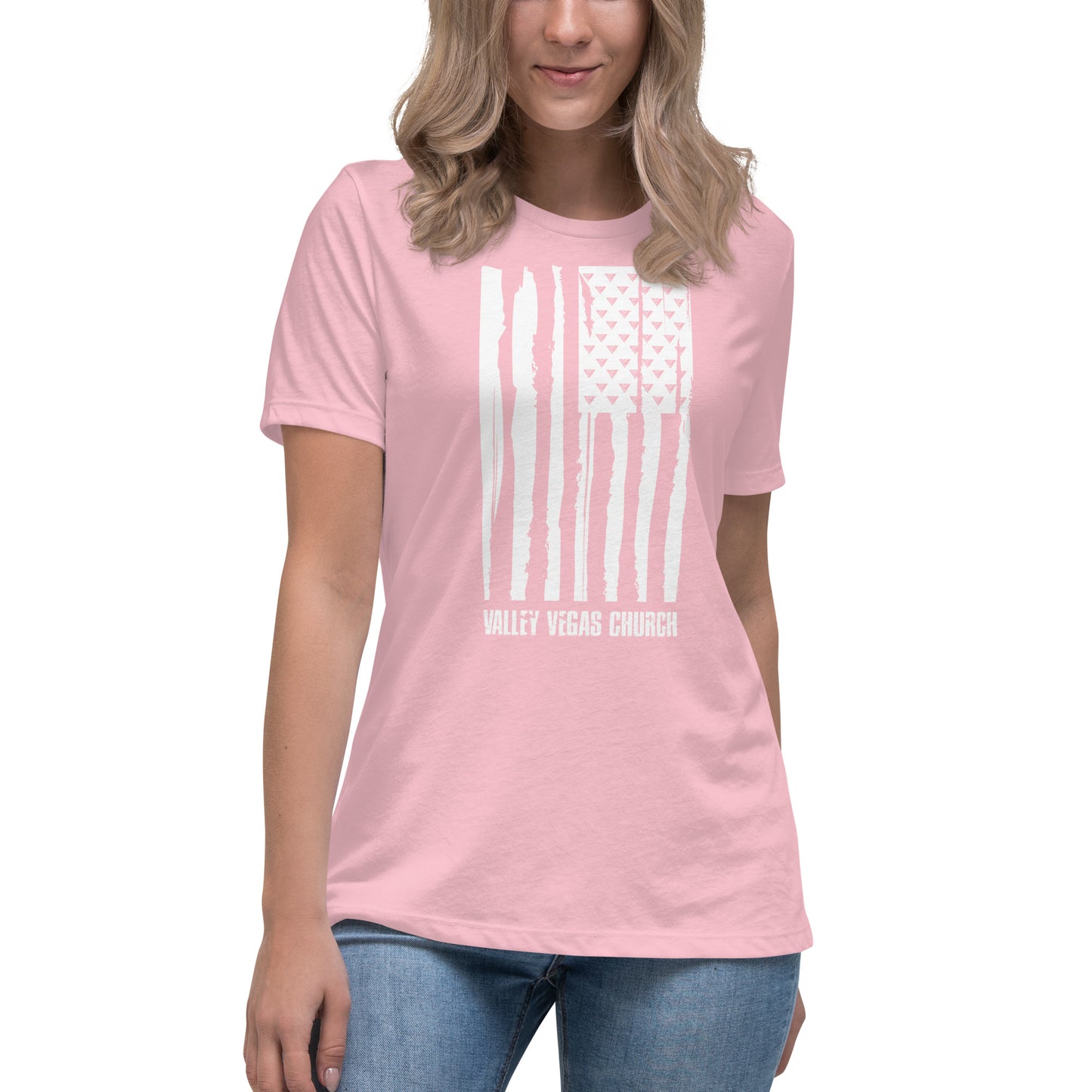Women's Ministry Grunge Flag T-Shirt (WL)